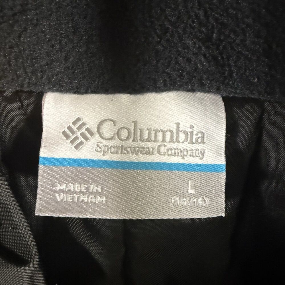 New Columbia Youth L Snow Suit Bib Youth Large Black Zip Waterproof Adjustable - Picture 8 of 10